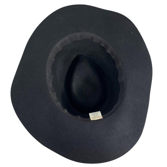 Womens Classic Wide Brim Felt Fedora Travel Western Fashion Hat Braided Band - Picture 6 of 9